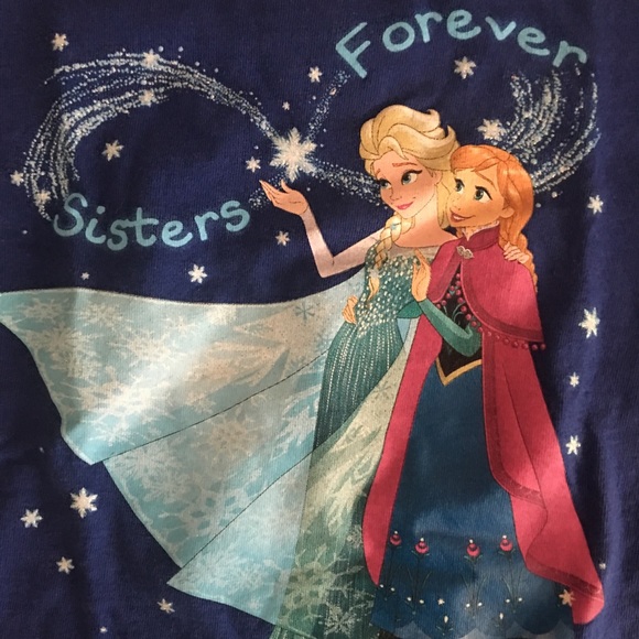 Disney Princess Frozen Elsa Bundle of 2 shirts 5/6 - Picture 3 of 8
